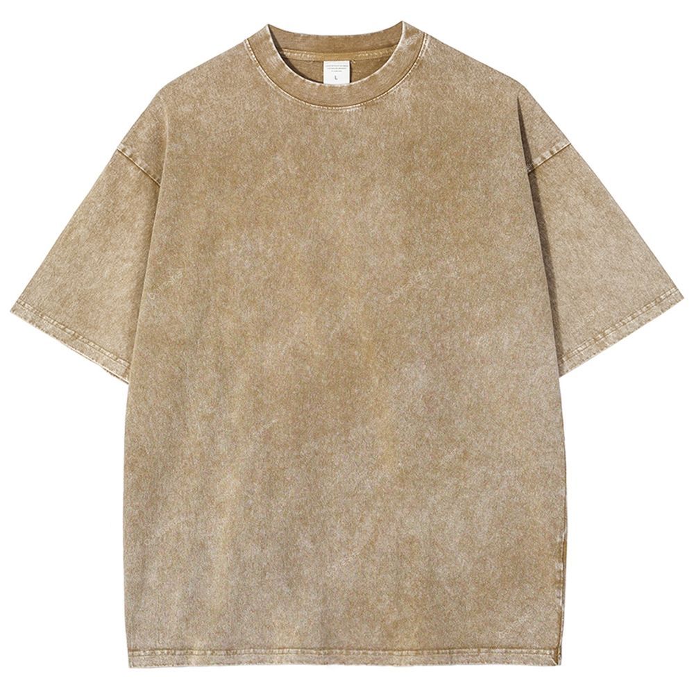 Unisex Turtle Printed Washed Tee