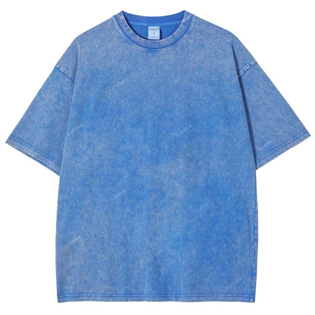 Unisex Turtle Printed Washed Tee