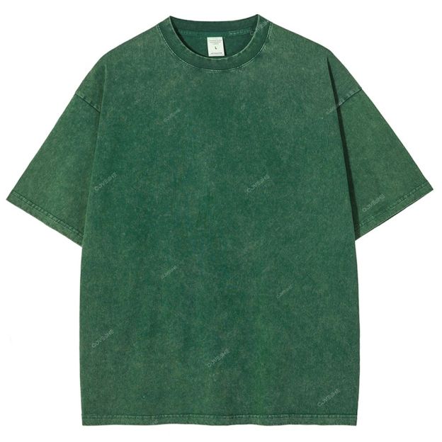 Unisex Turtle Printed Washed Tee