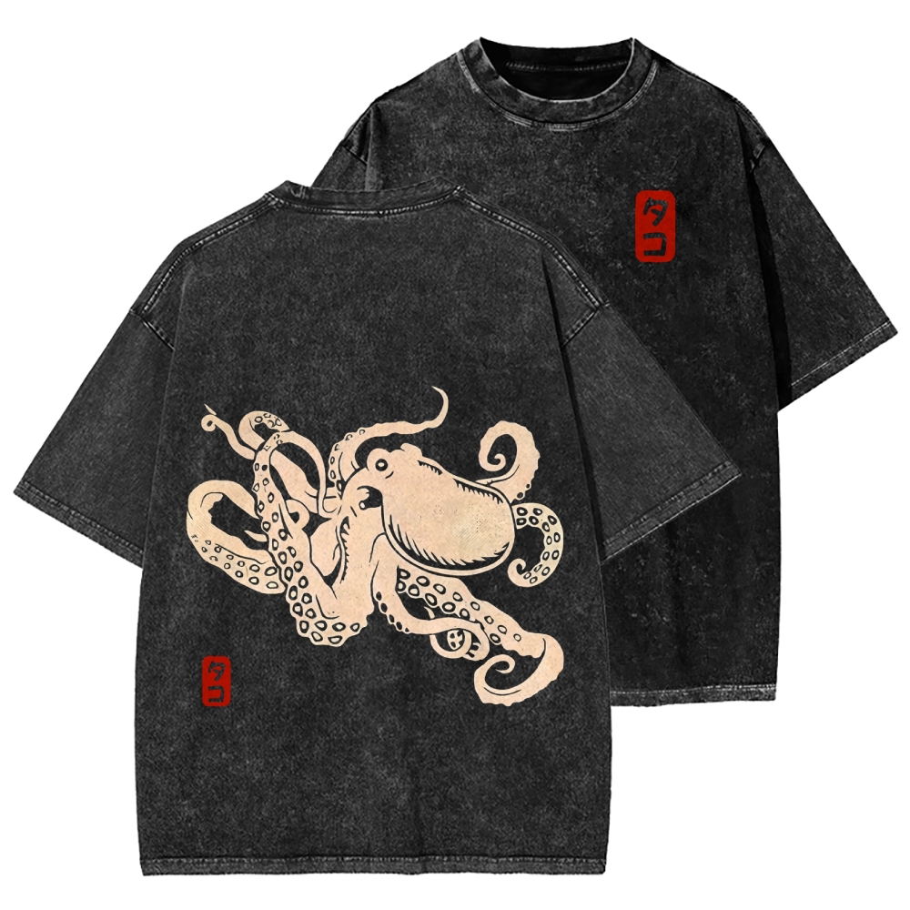 Octopus Washed T-shirt
