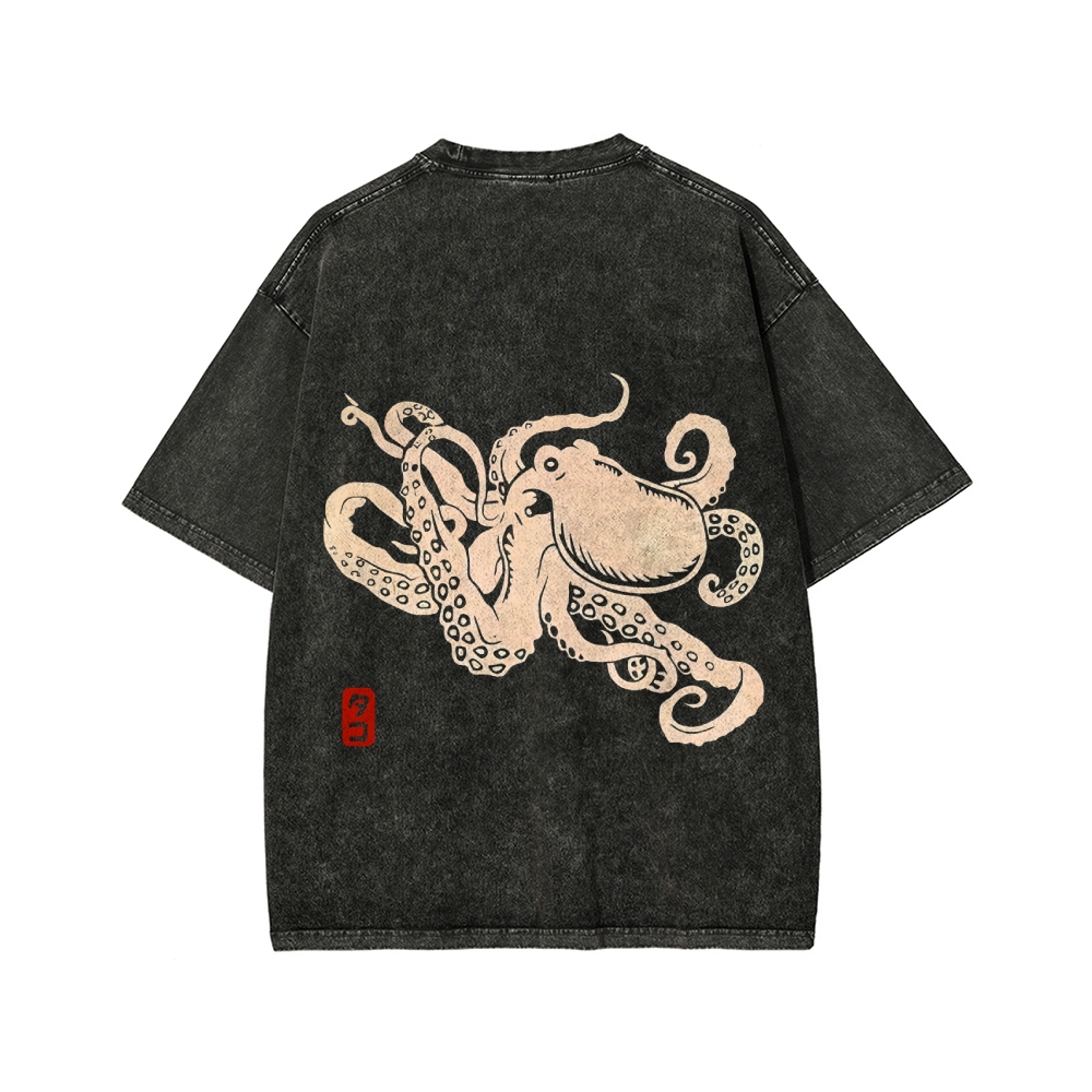 Octopus Washed T-shirt