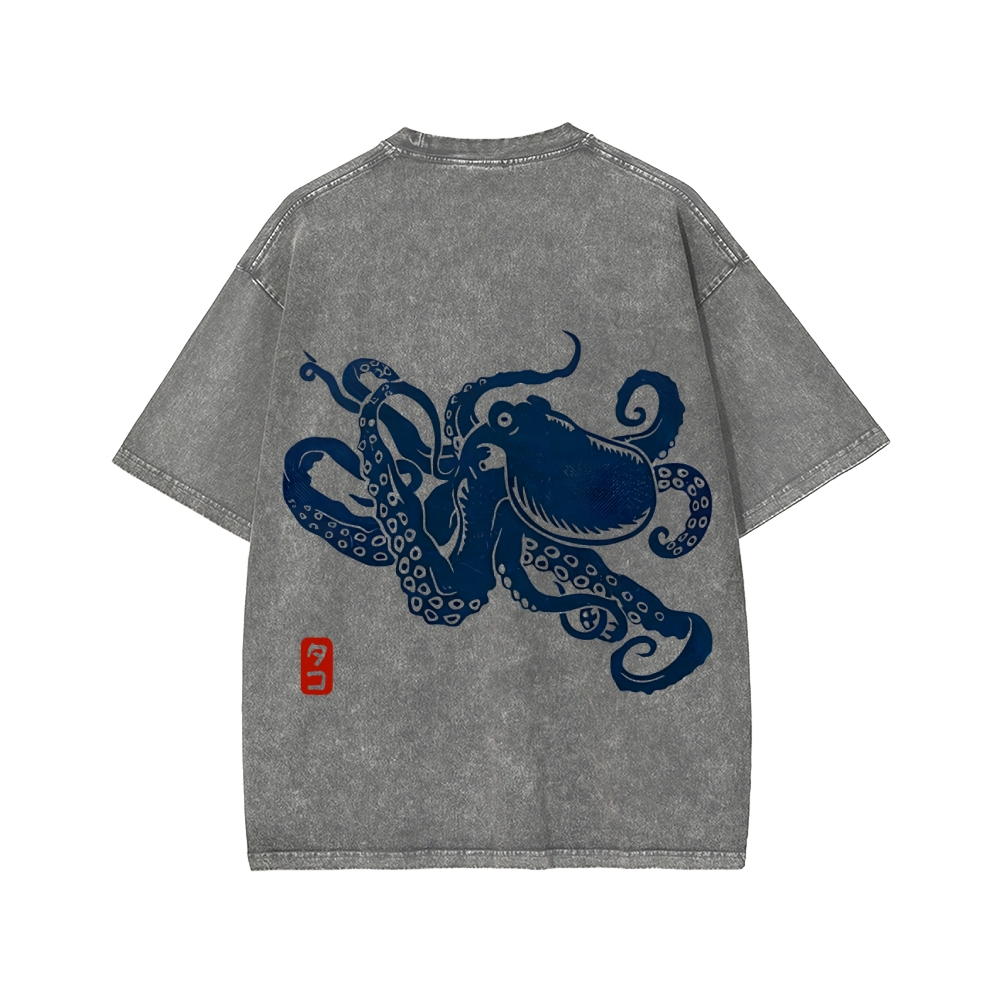 Octopus Washed T-shirt