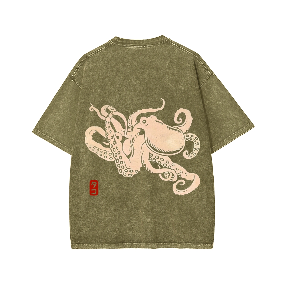 Octopus Washed T-shirt