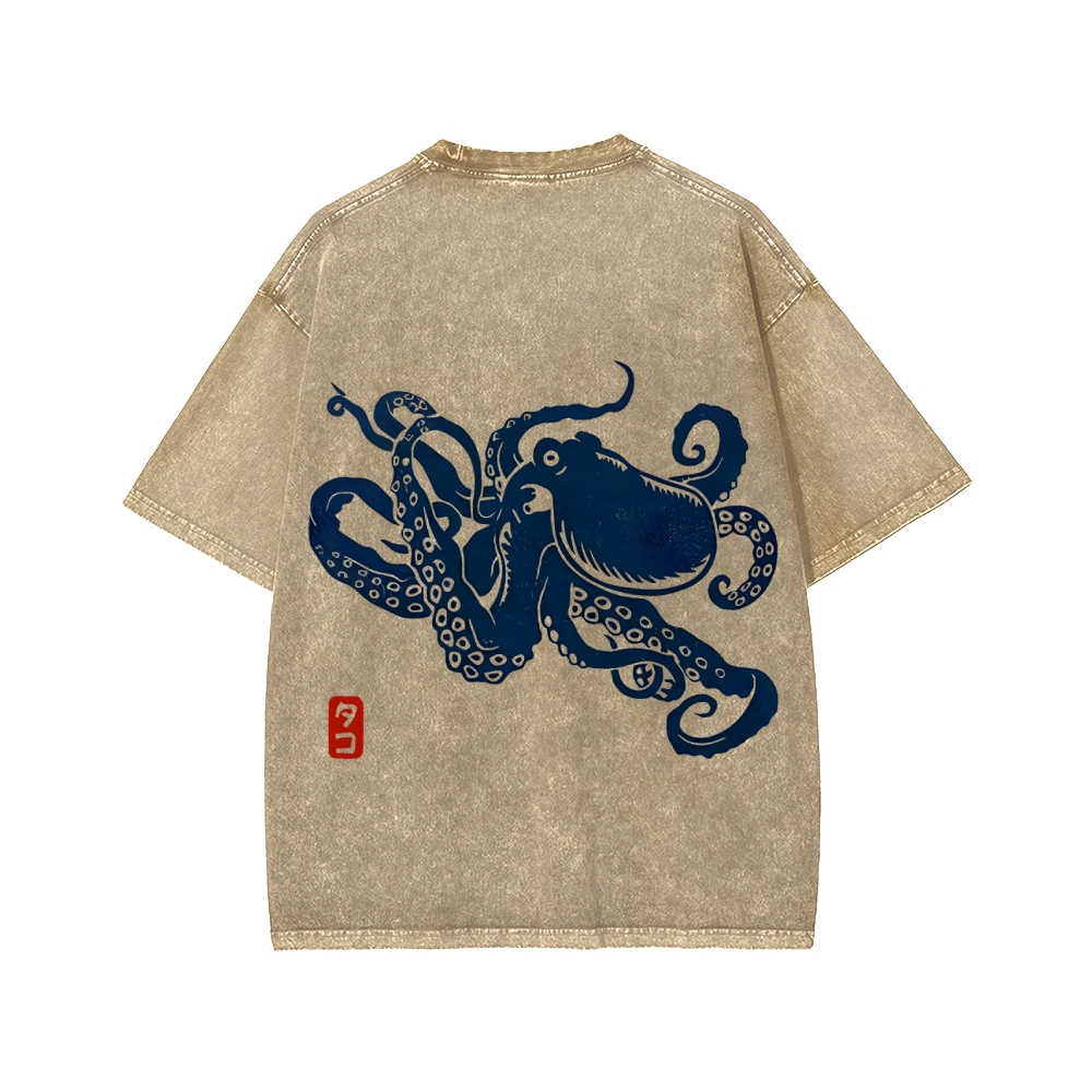 Octopus Washed T-shirt