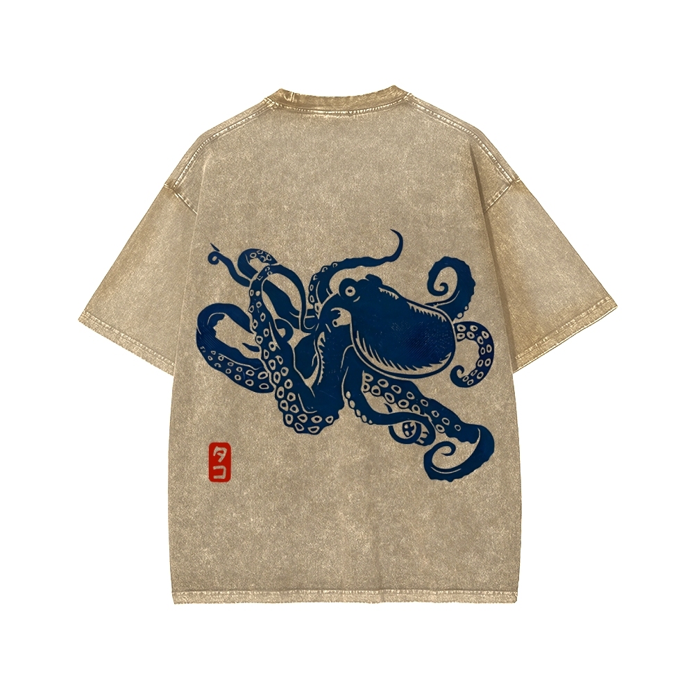 Octopus Washed T-shirt