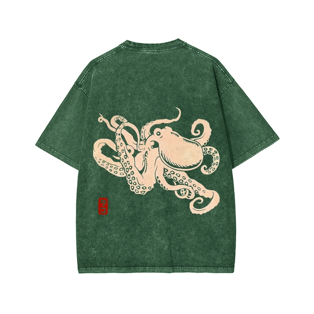 Octopus Washed T-shirt