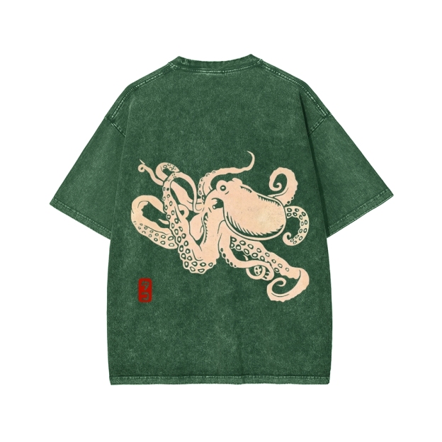 Octopus Washed T-shirt