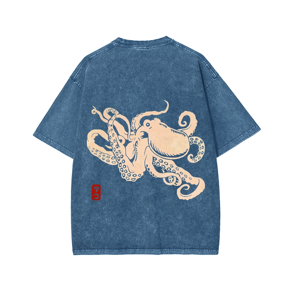 Octopus Washed T-shirt