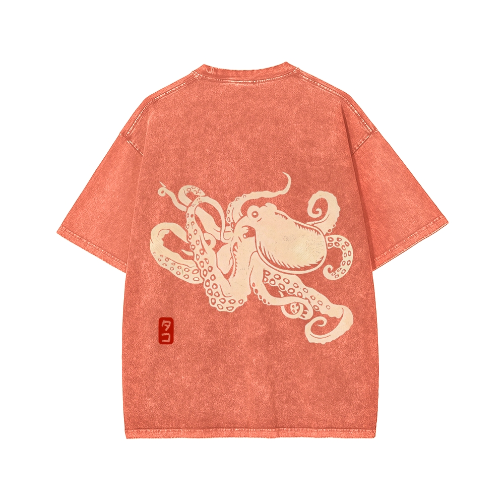 Octopus Washed T-shirt