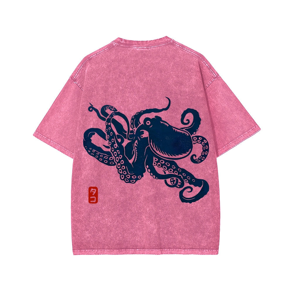 Octopus Washed T-shirt