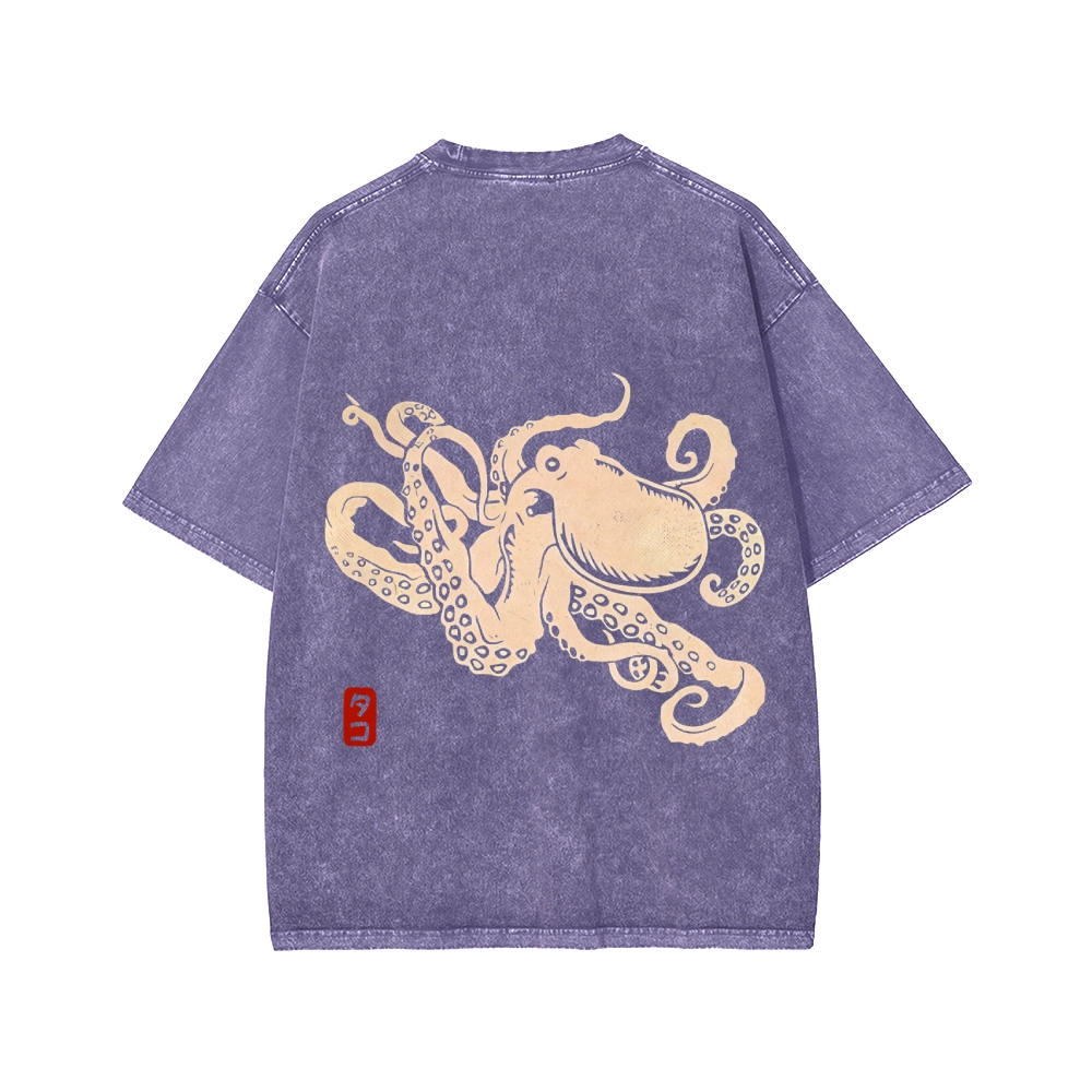 Octopus Washed T-shirt