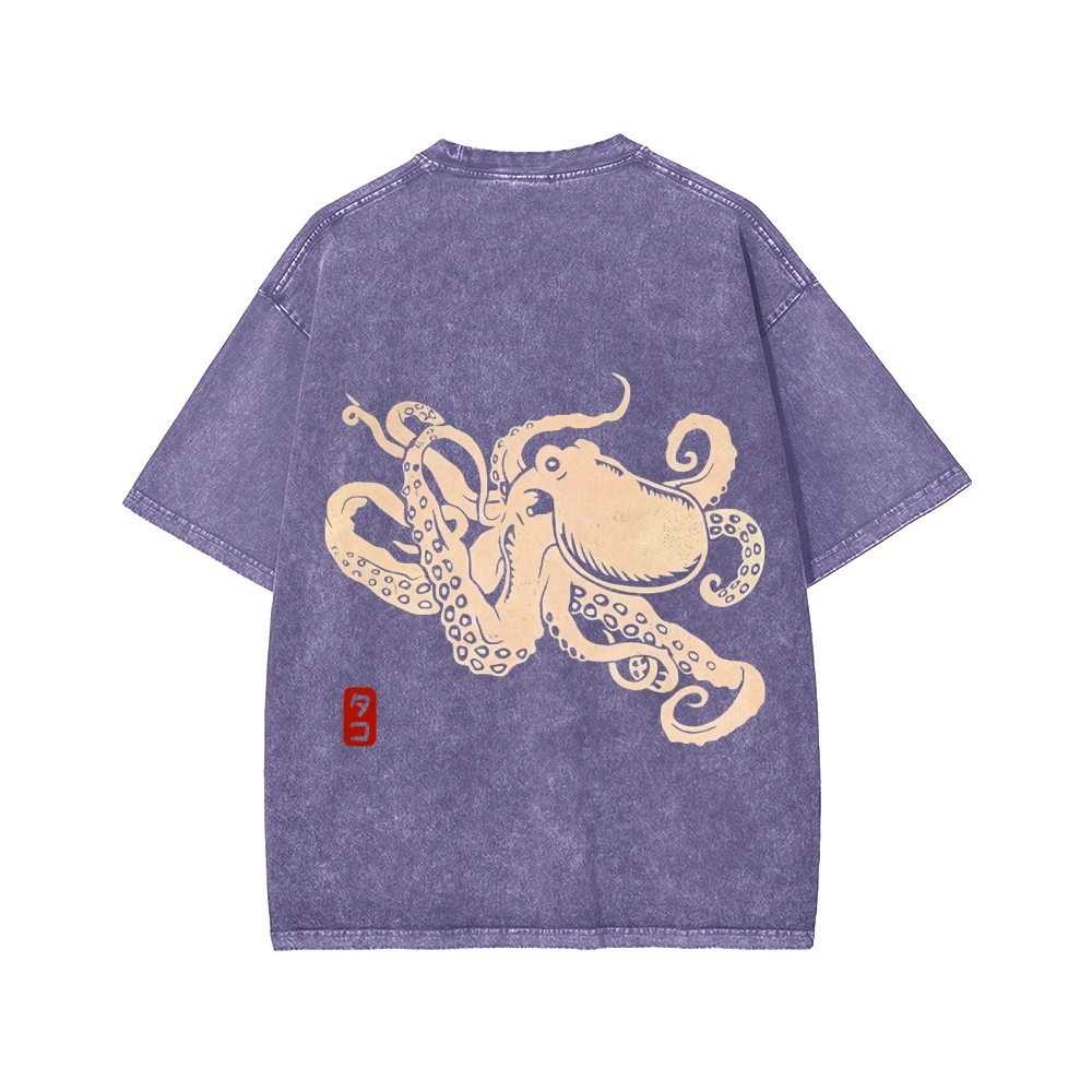 Octopus Washed T-shirt