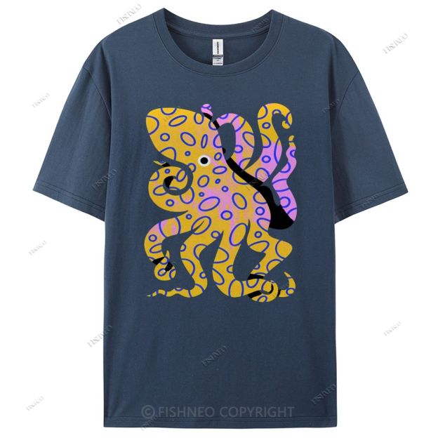 Octopus Cotton Casual T-Shirt