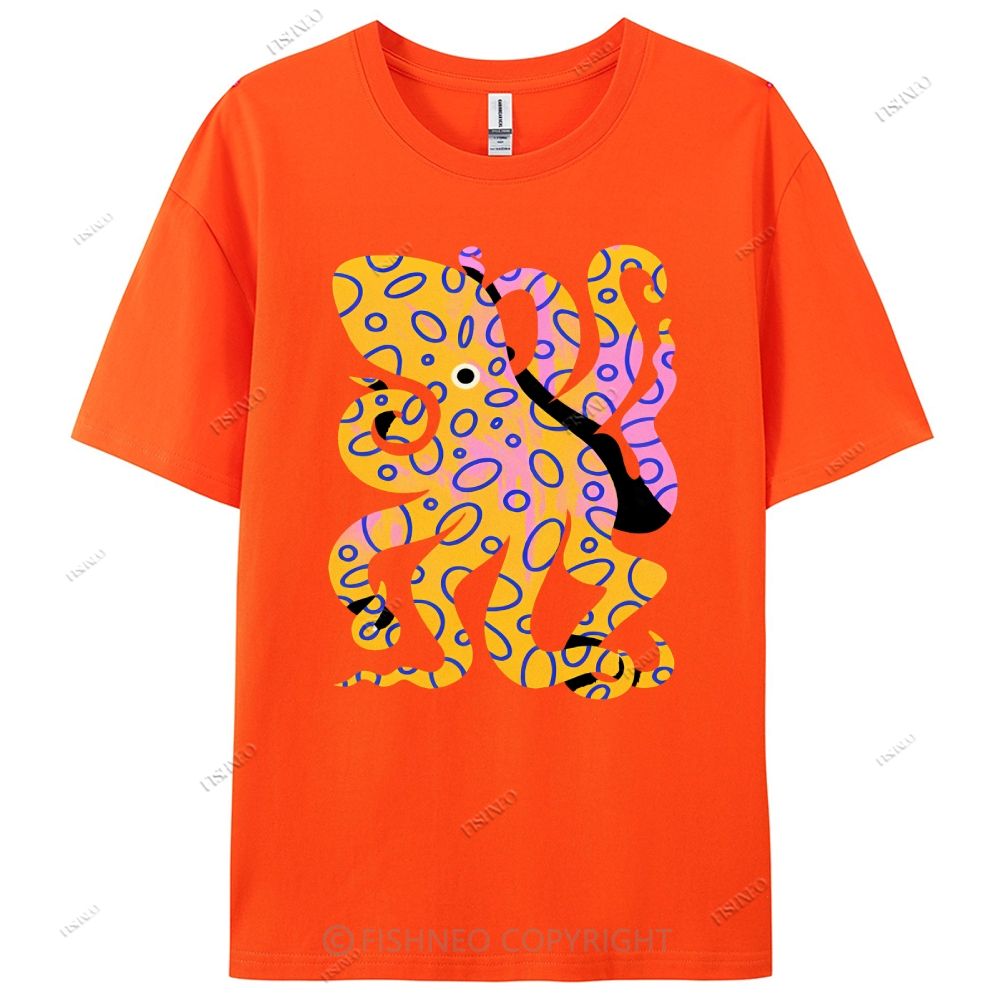 Octopus Cotton Casual T-Shirt