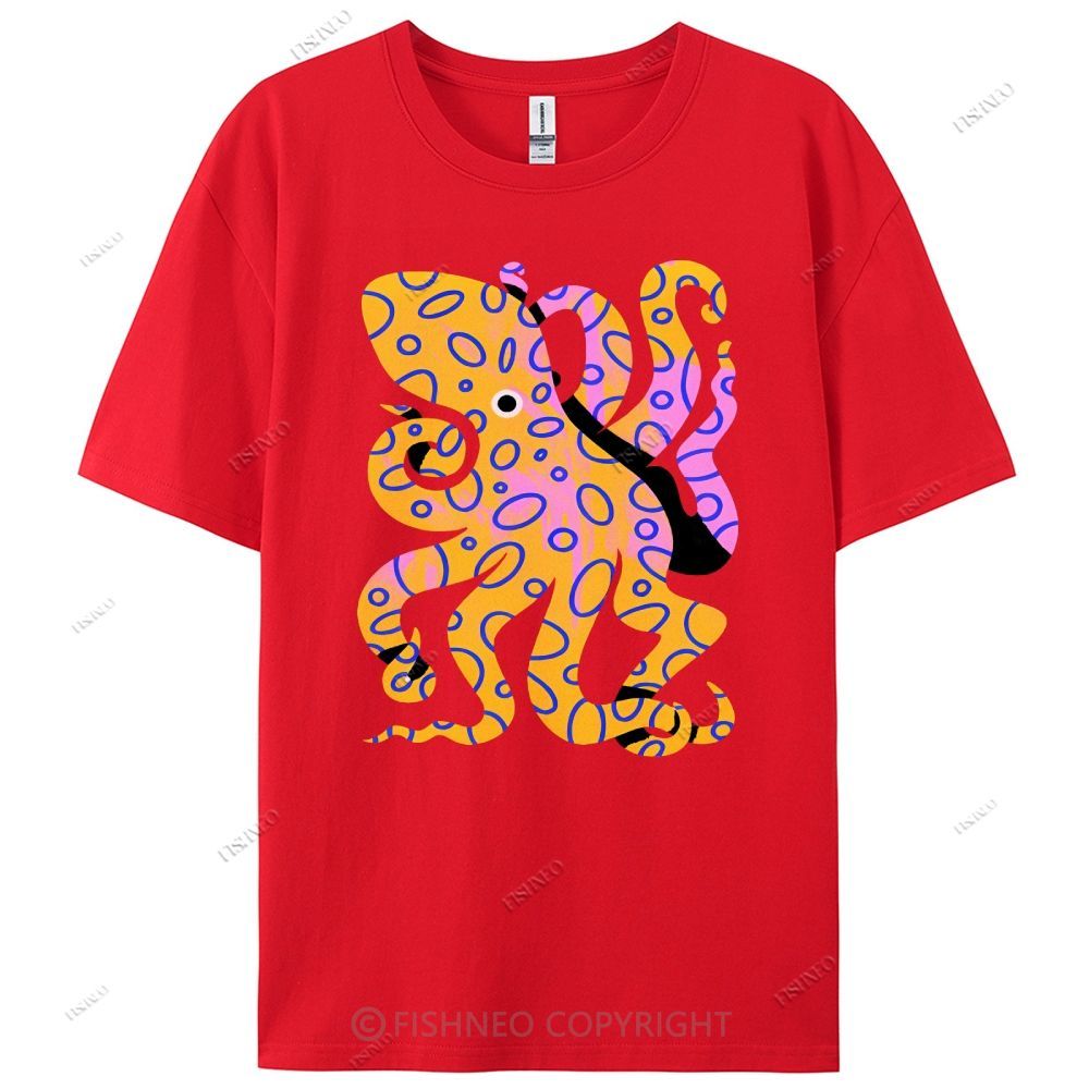 Octopus Cotton Casual T-Shirt