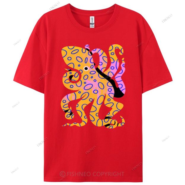 Octopus Cotton Casual T-Shirt