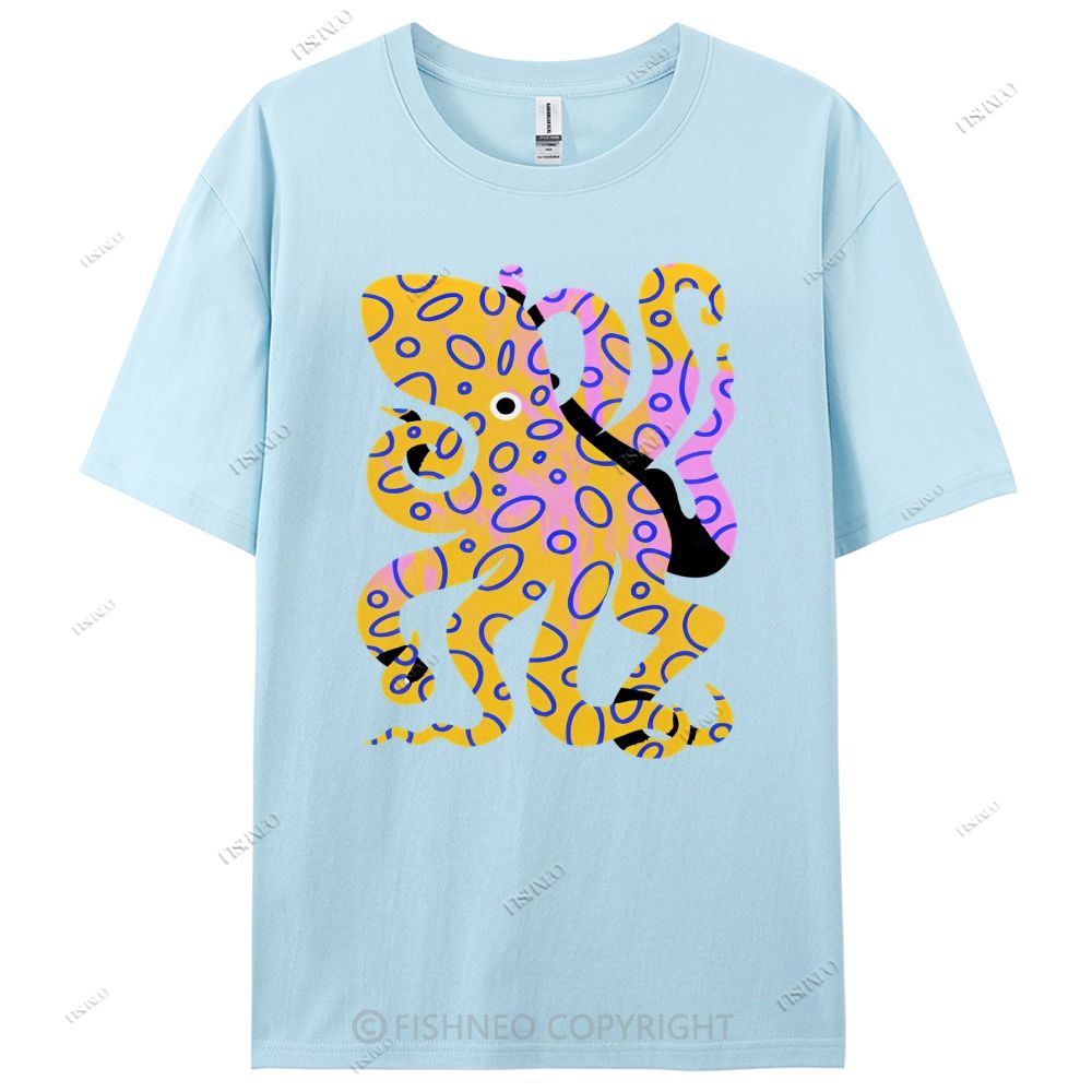 Octopus Cotton Casual T-Shirt