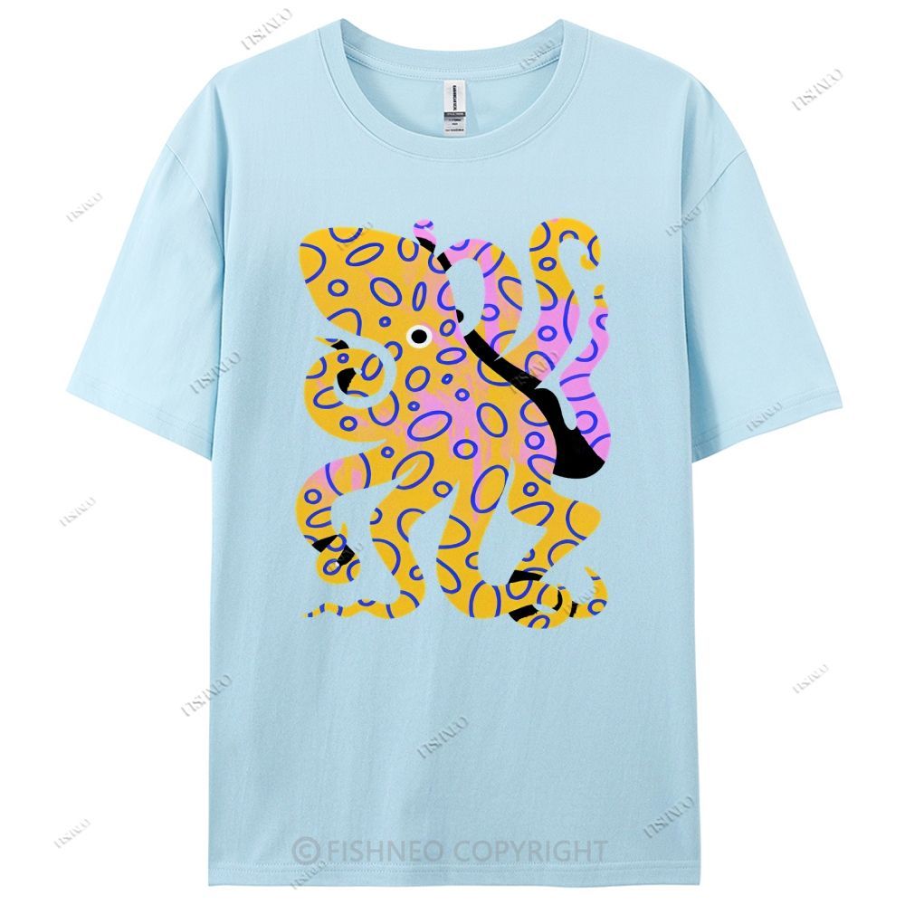 Octopus Cotton Casual T-Shirt
