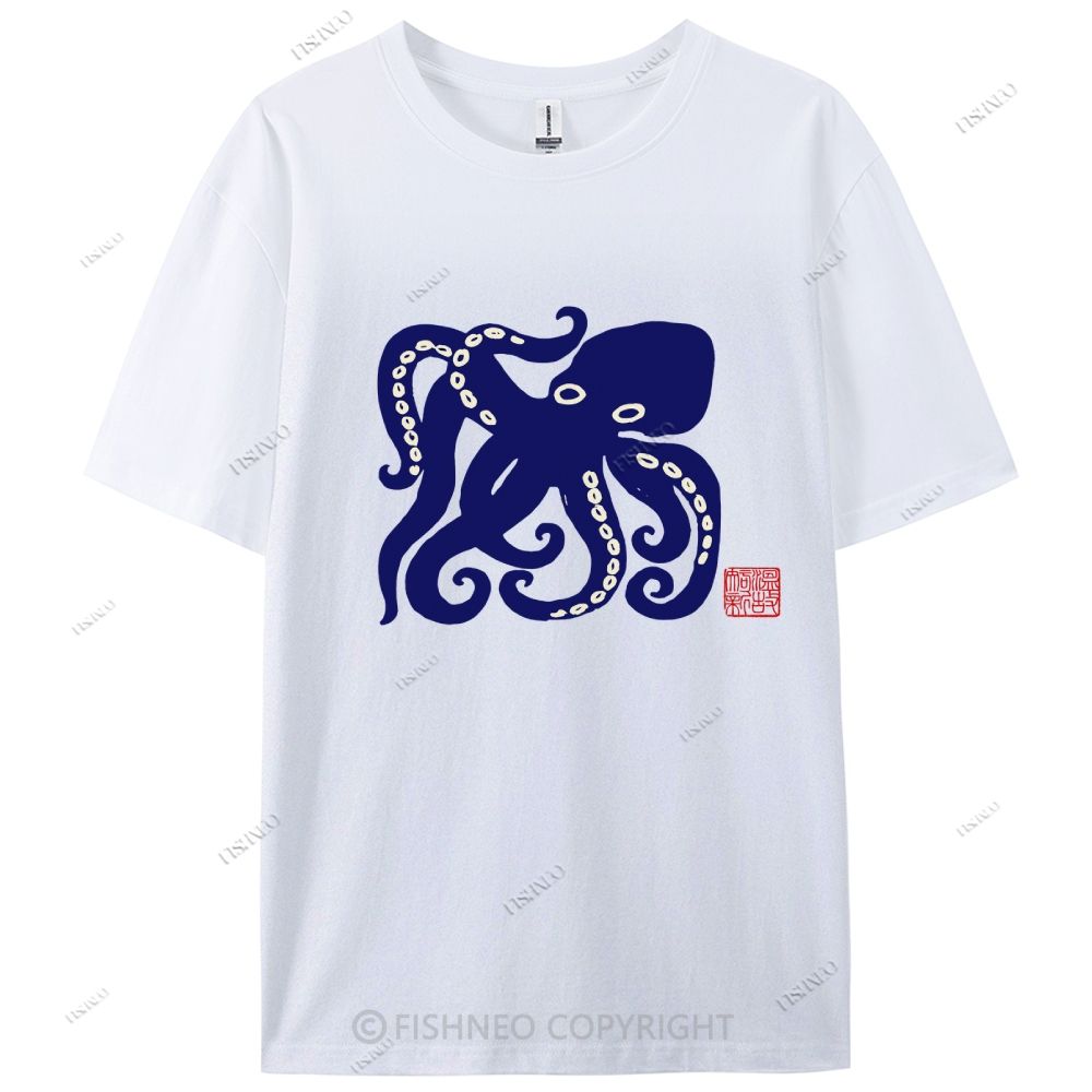 Octopus Cotton Casual T-Shirt