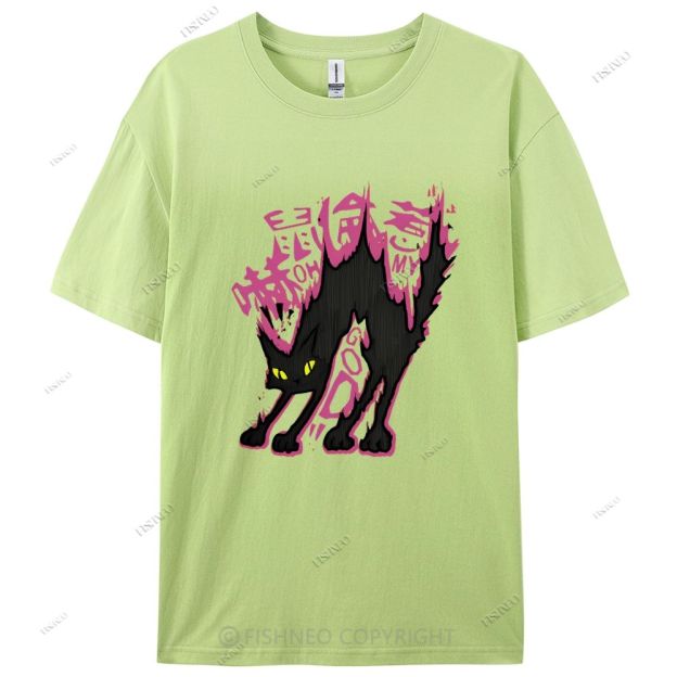 Cat Graffiti Cotton Casual T-Shirt