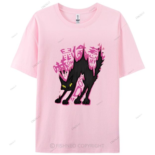 Cat Graffiti Cotton Casual T-Shirt