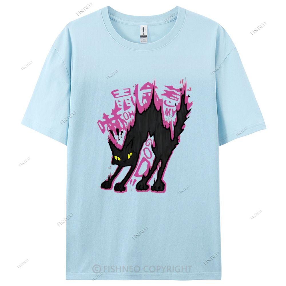 Cat Graffiti Cotton Casual T-Shirt