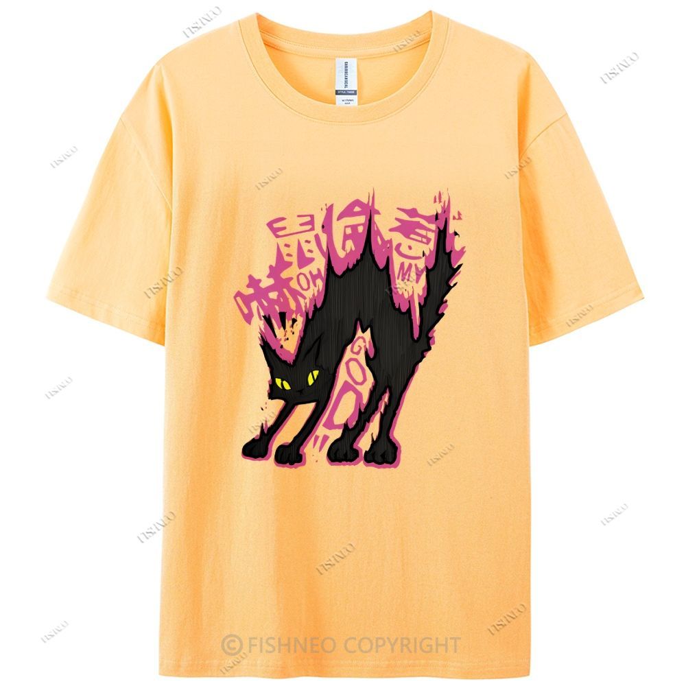 Cat Graffiti Cotton Casual T-Shirt