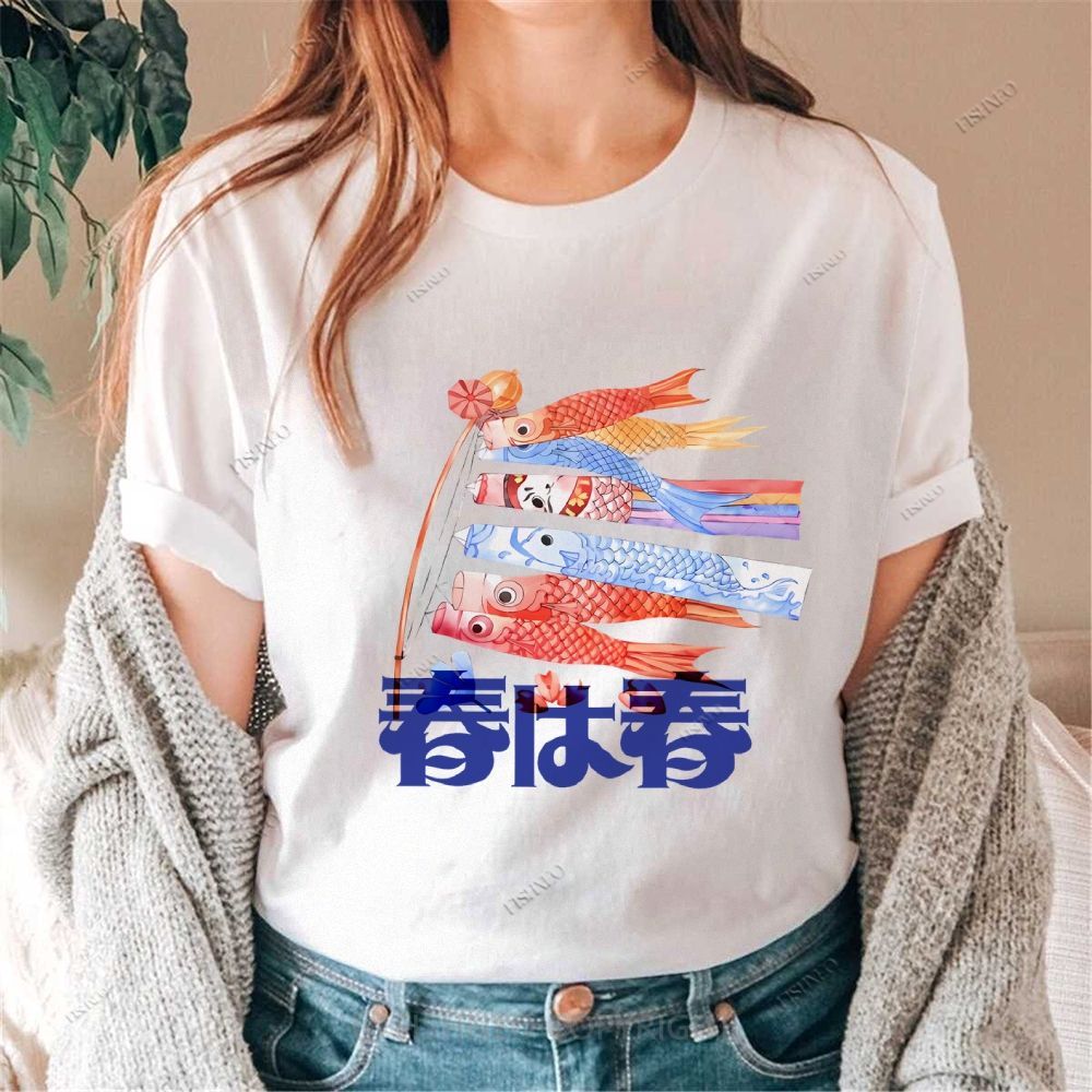 Japanese Koinobori Cotton Casual T-Shirt