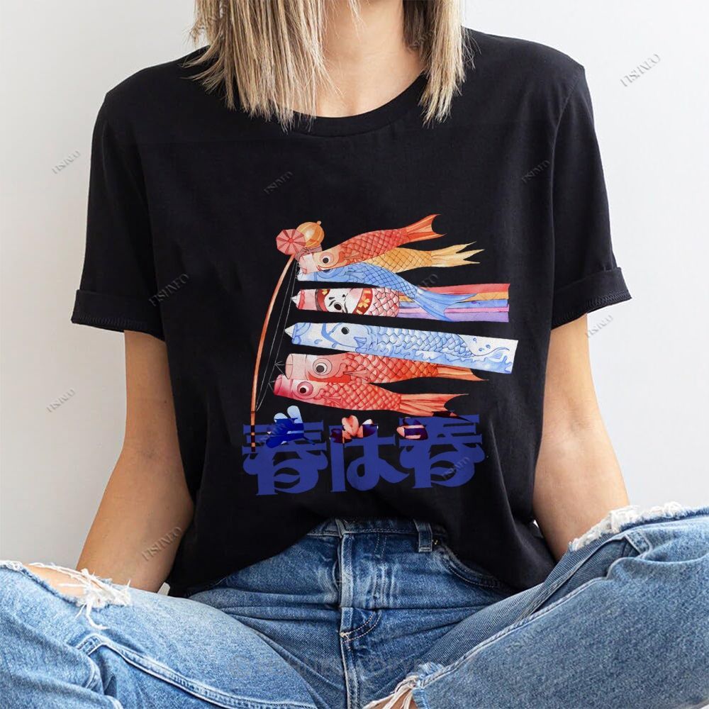 Japanese Koinobori Cotton Casual T-Shirt