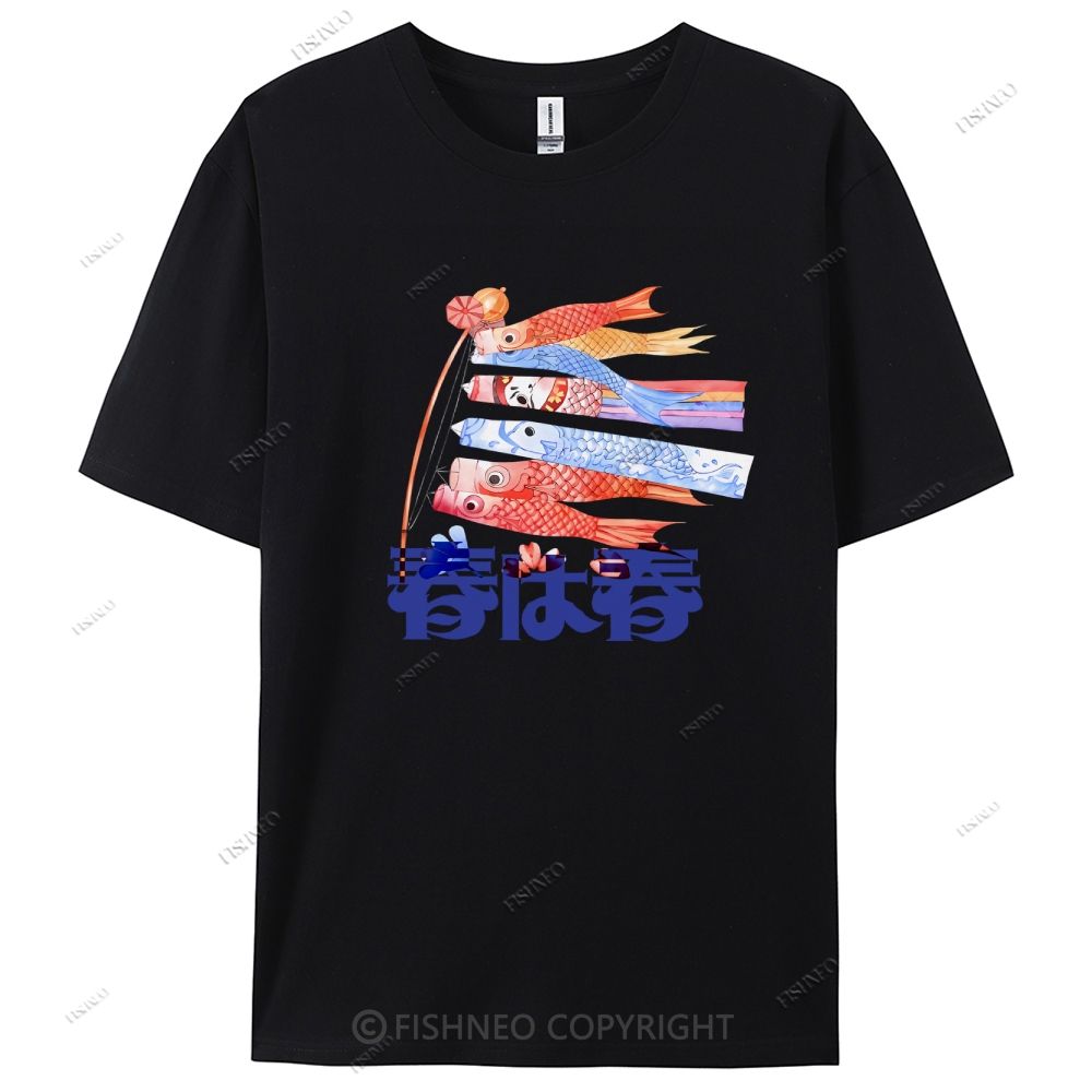 Japanese Koinobori Cotton Casual T-Shirt