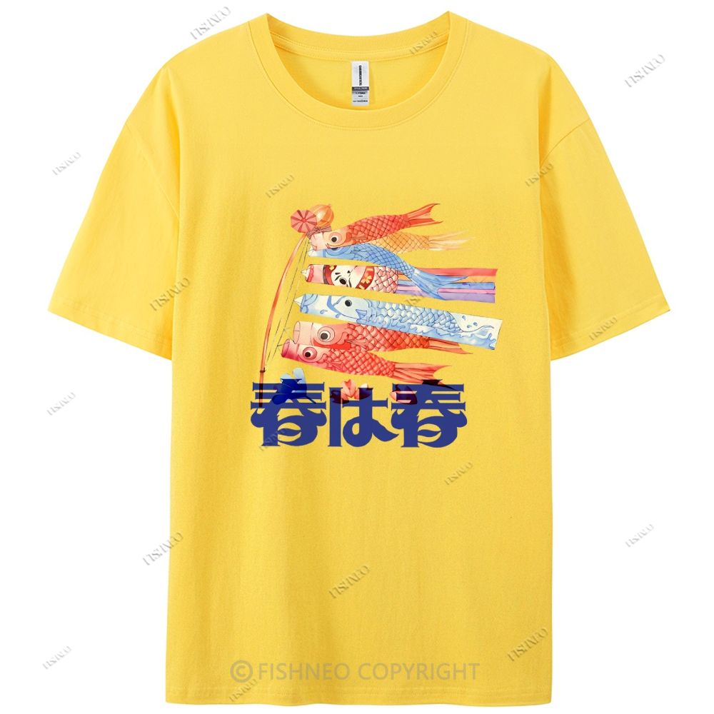 Japanese Koinobori Cotton Casual T-Shirt
