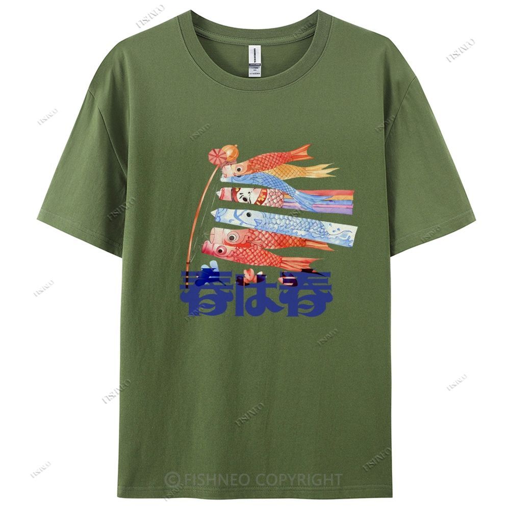 Japanese Koinobori Cotton Casual T-Shirt