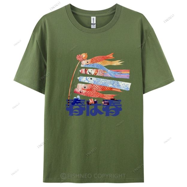 Japanese Koinobori Cotton Casual T-Shirt