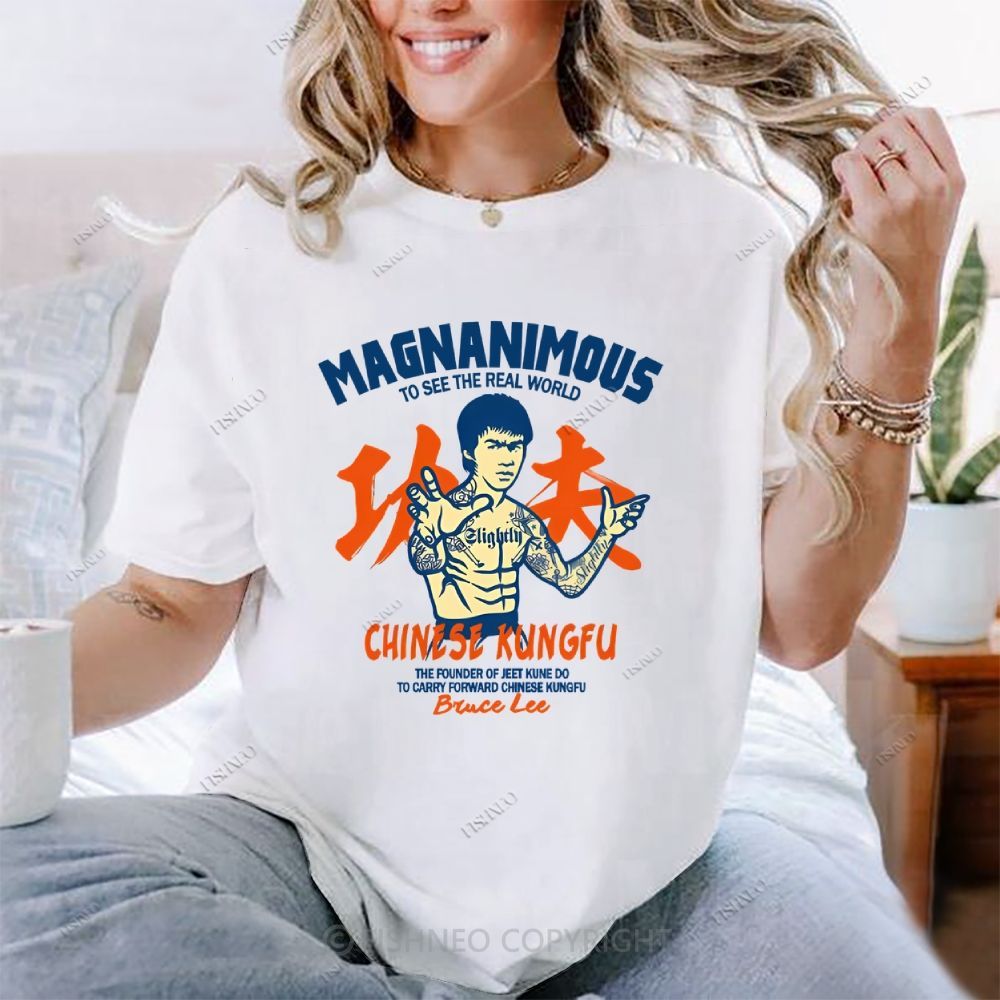 Bruce Lee Graffiti Cotton T-shirt