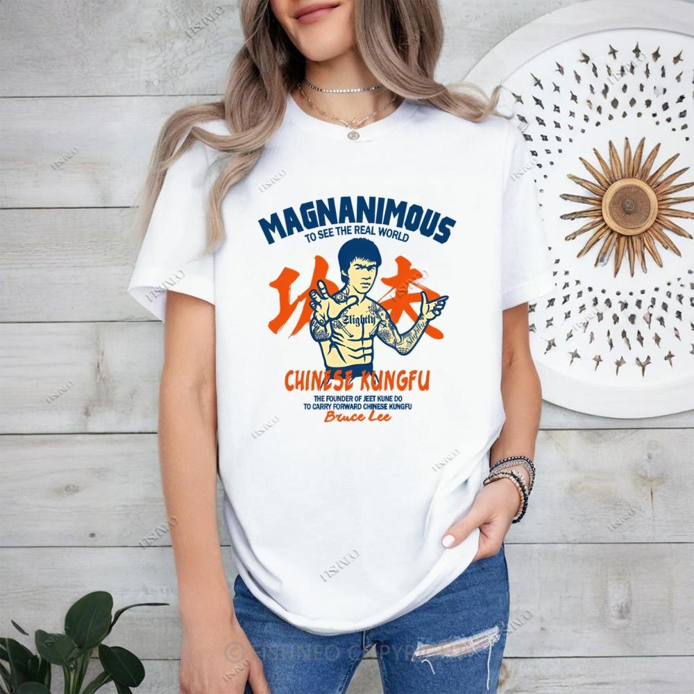 Bruce Lee Graffiti Cotton T-shirt