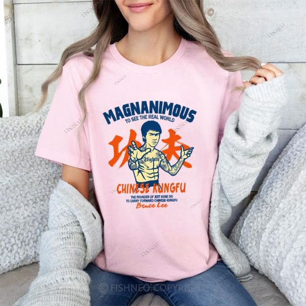 Bruce Lee Graffiti Cotton T-shirt