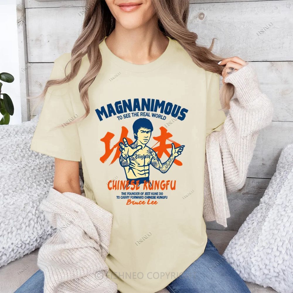 Bruce Lee Graffiti Cotton T-shirt