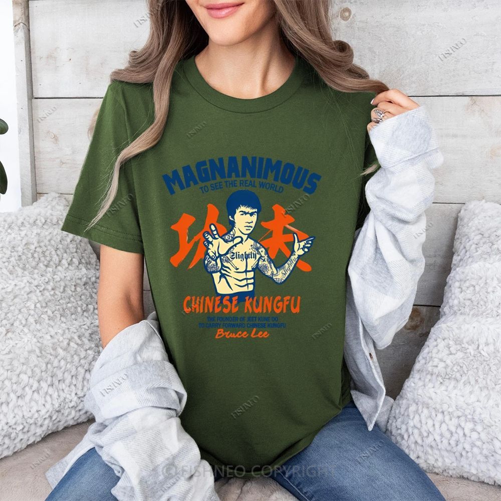 Bruce Lee Graffiti Cotton T-shirt