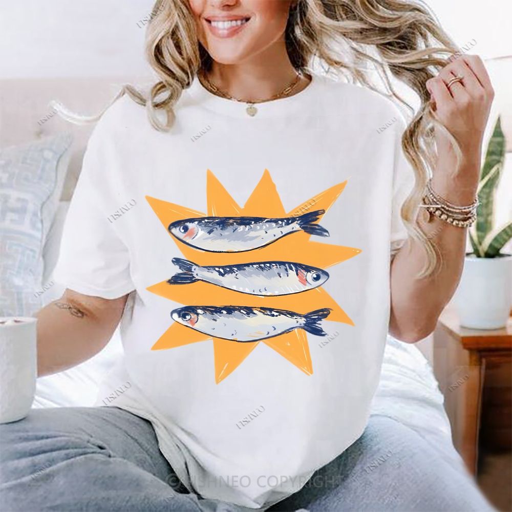 Sardine Cotton T-shirt