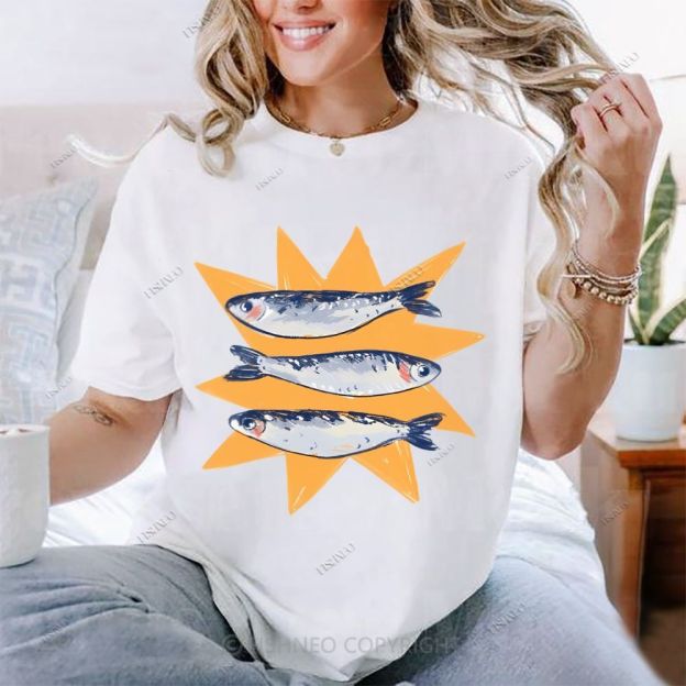 Sardine Cotton T-shirt