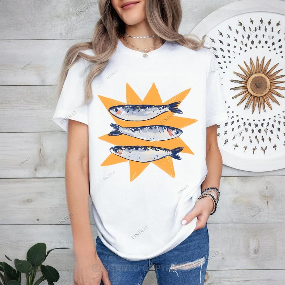 Sardine Cotton T-shirt