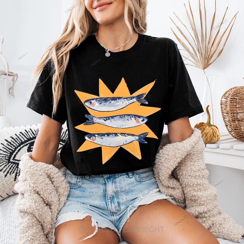 Sardine Cotton T-shirt