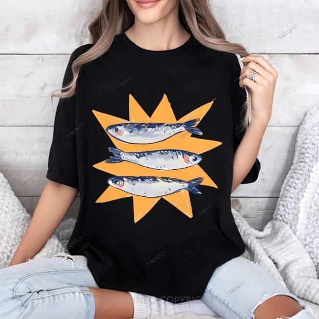 Sardine Cotton T-shirt