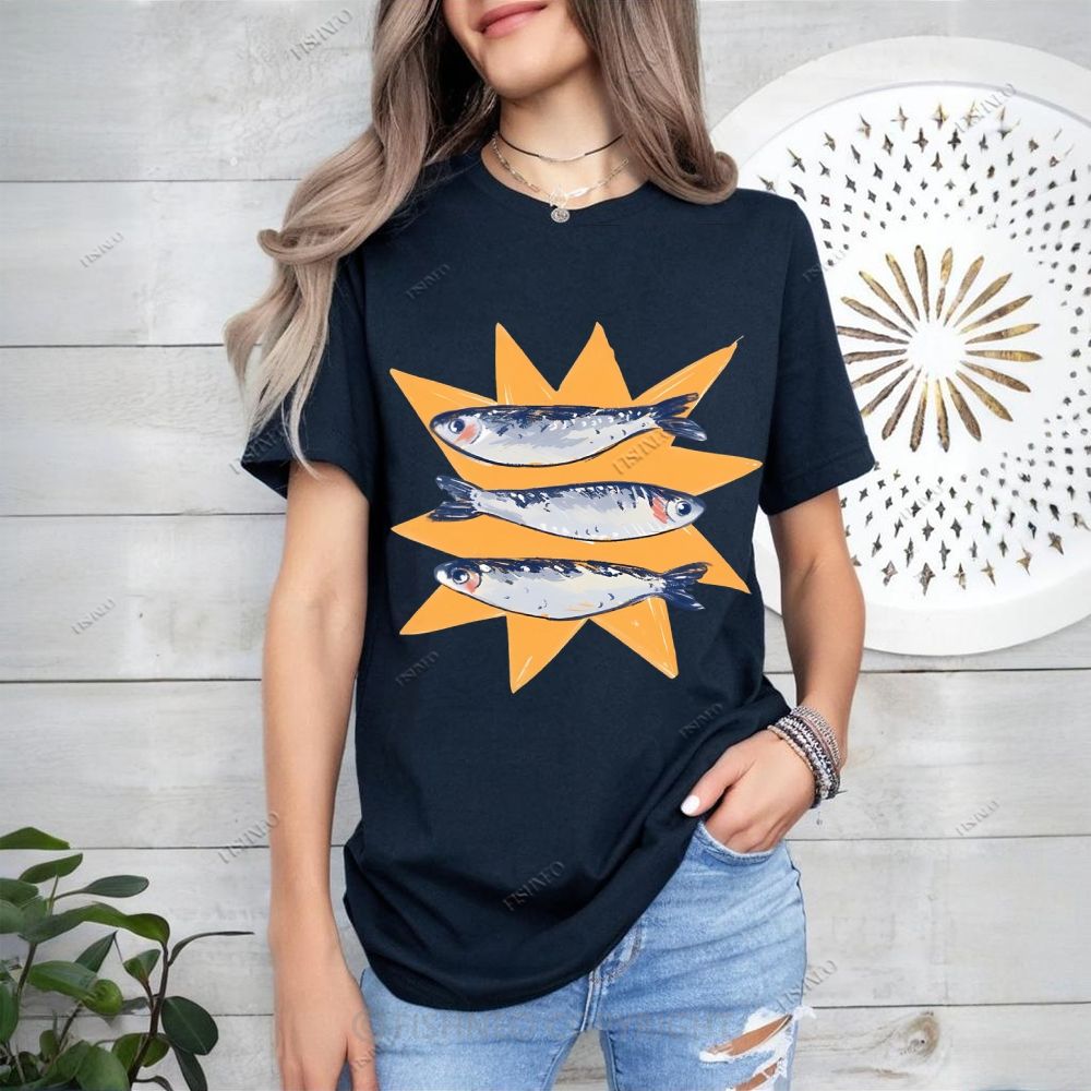 Sardine Cotton T-shirt