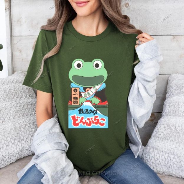 Japanese Frog Cotton T-shirt