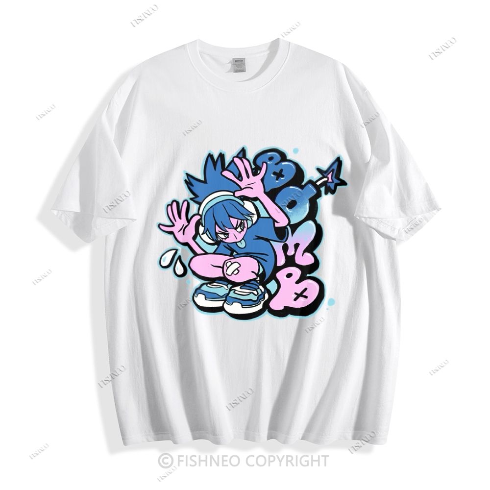 Cartoon Girl Cotton T-shirt