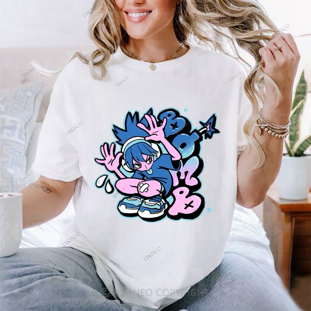 Cartoon Girl Cotton T-shirt