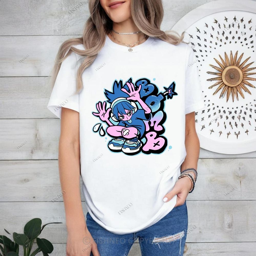 Cartoon Girl Cotton T-shirt