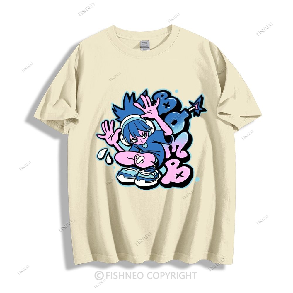 Cartoon Girl Cotton T-shirt