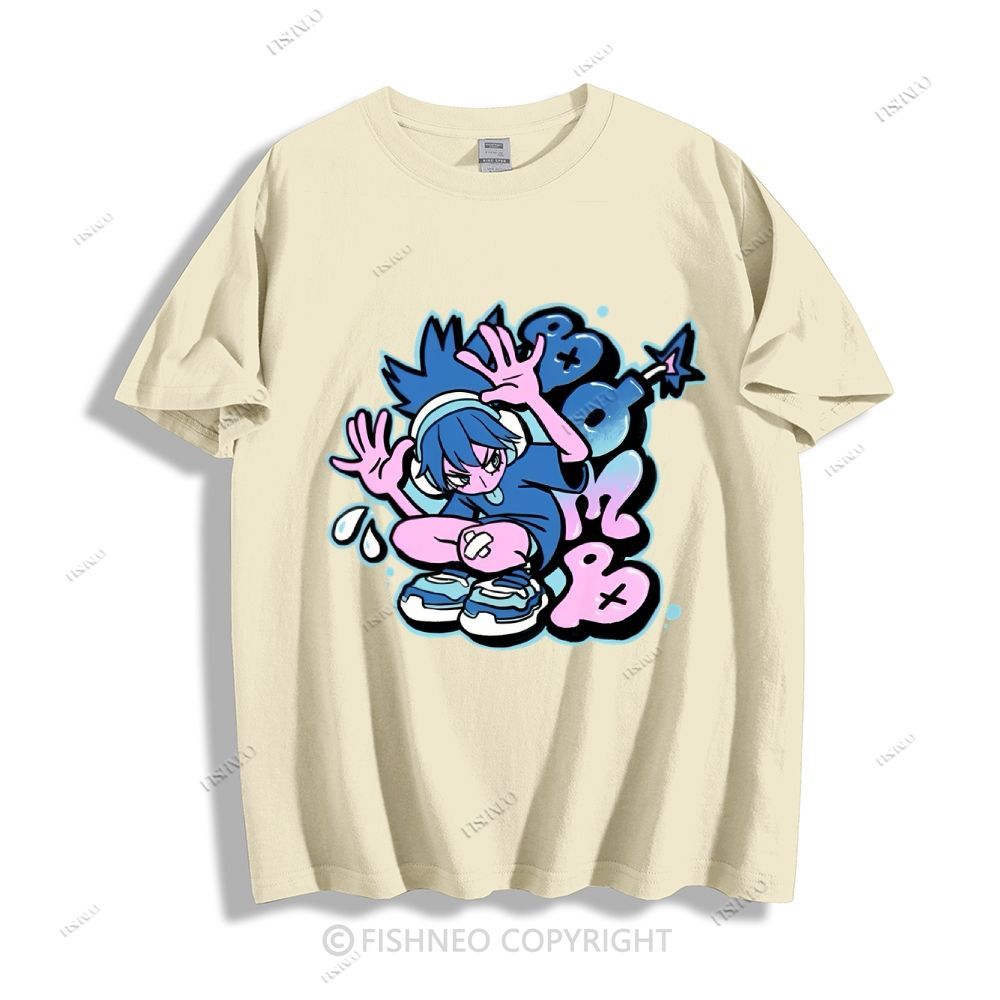 Cartoon Girl Cotton T-shirt